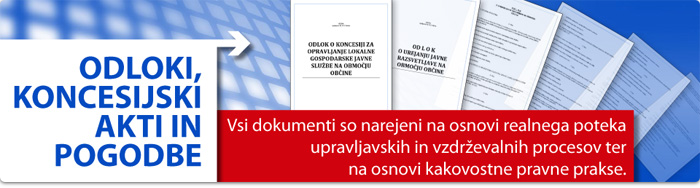 Odloki in koncesijski akti o upravljanju javne razsvetljave